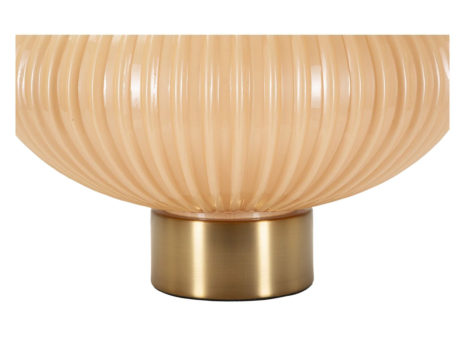 Lampe de table en verre nacré cm ø 33x49