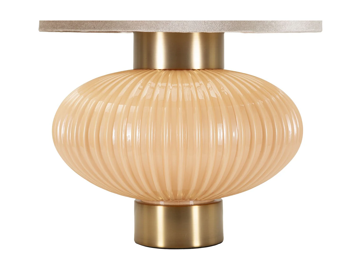 Lampe de table en verre nacré cm ø 33x49