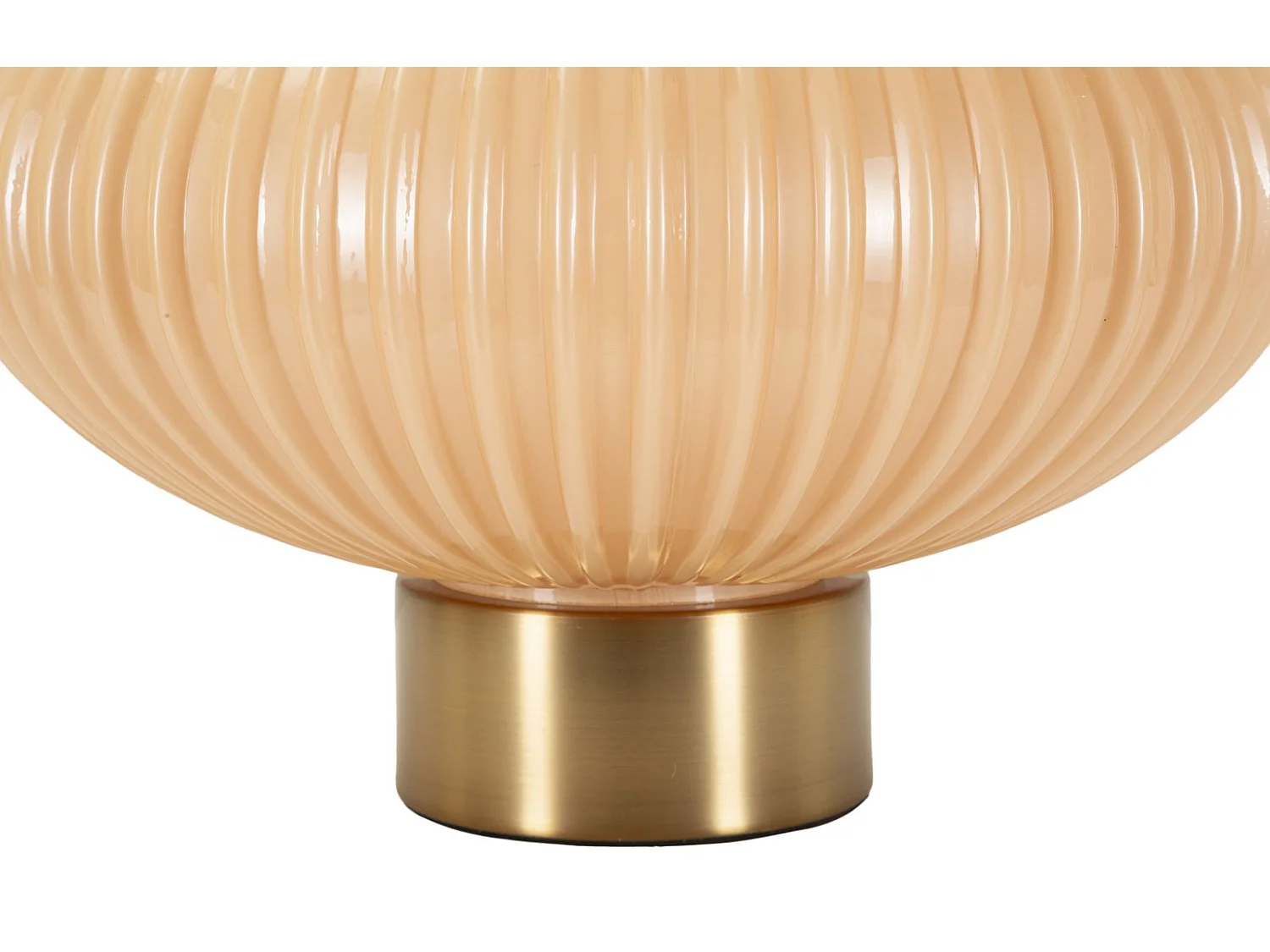 Lampe de table en verre nacré cm ø 33x49