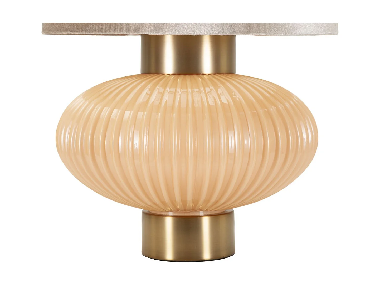 Lampe à Poser "Perly" 49cm Perle & Or