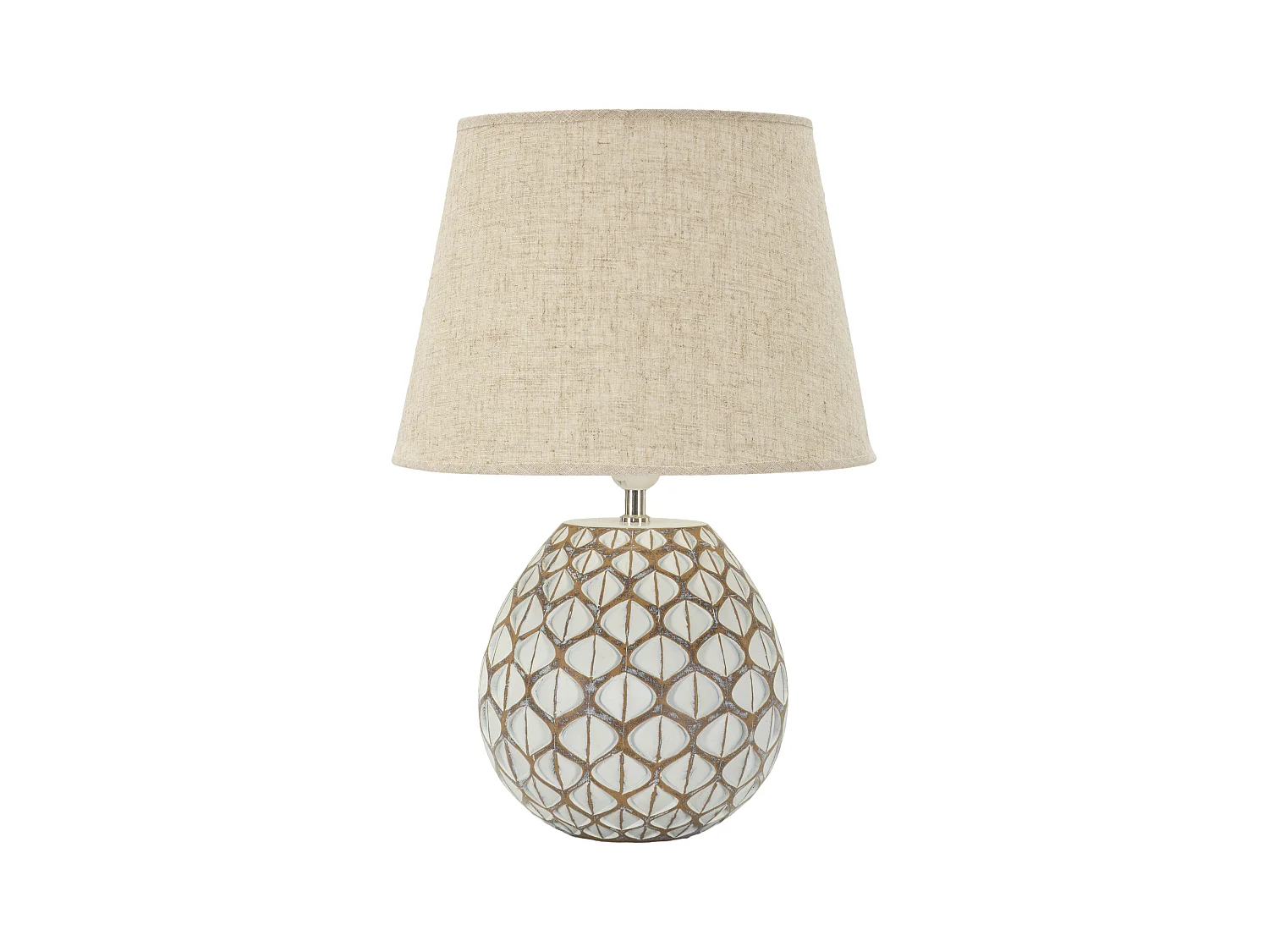 Lampe de table en résine blanche cm ø 35x52