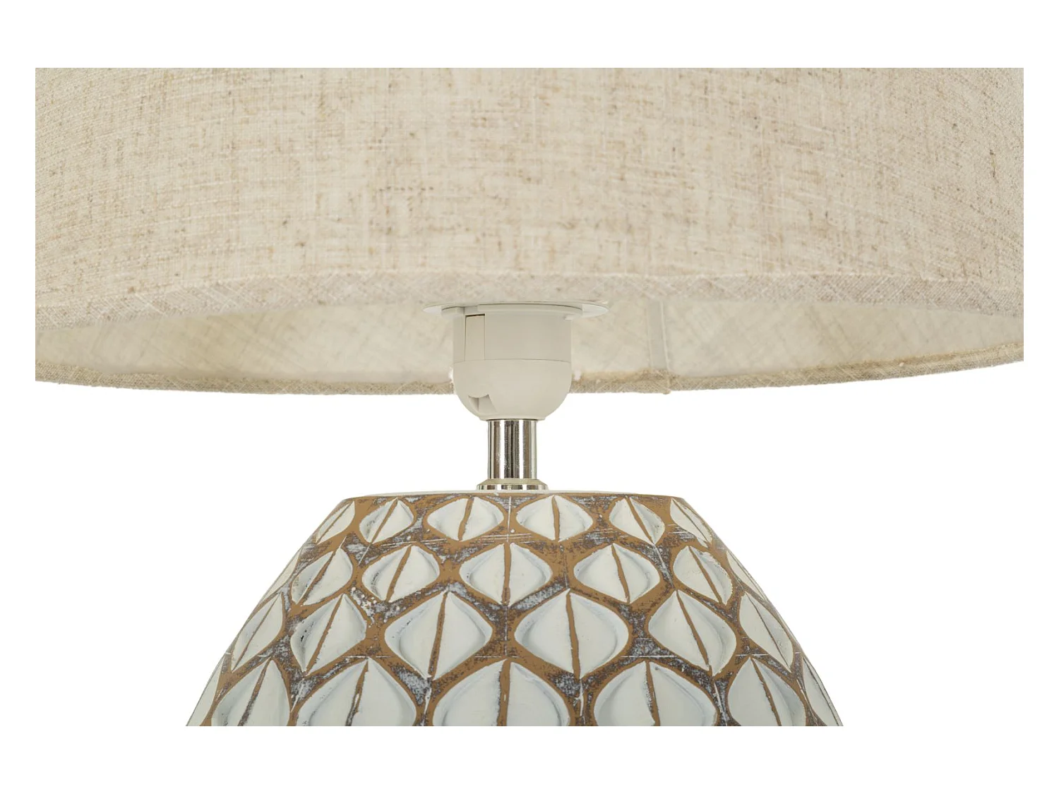 Lampe de table en résine blanche cm ø 35x52