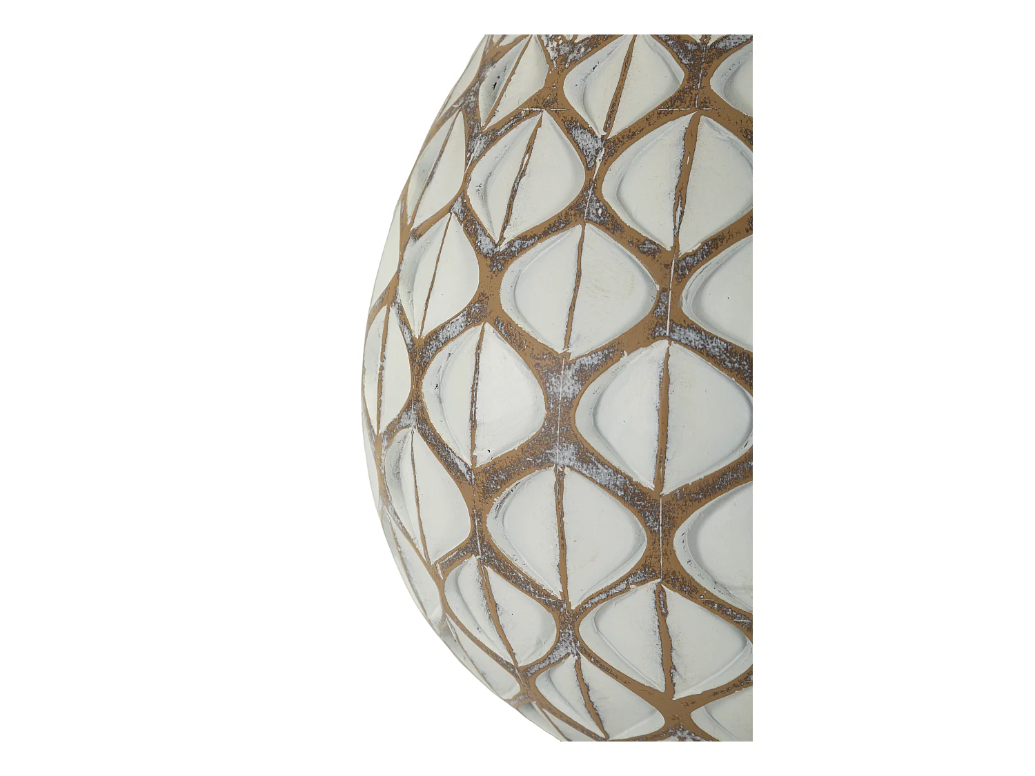 Lampe de table en résine blanche cm ø 35x52