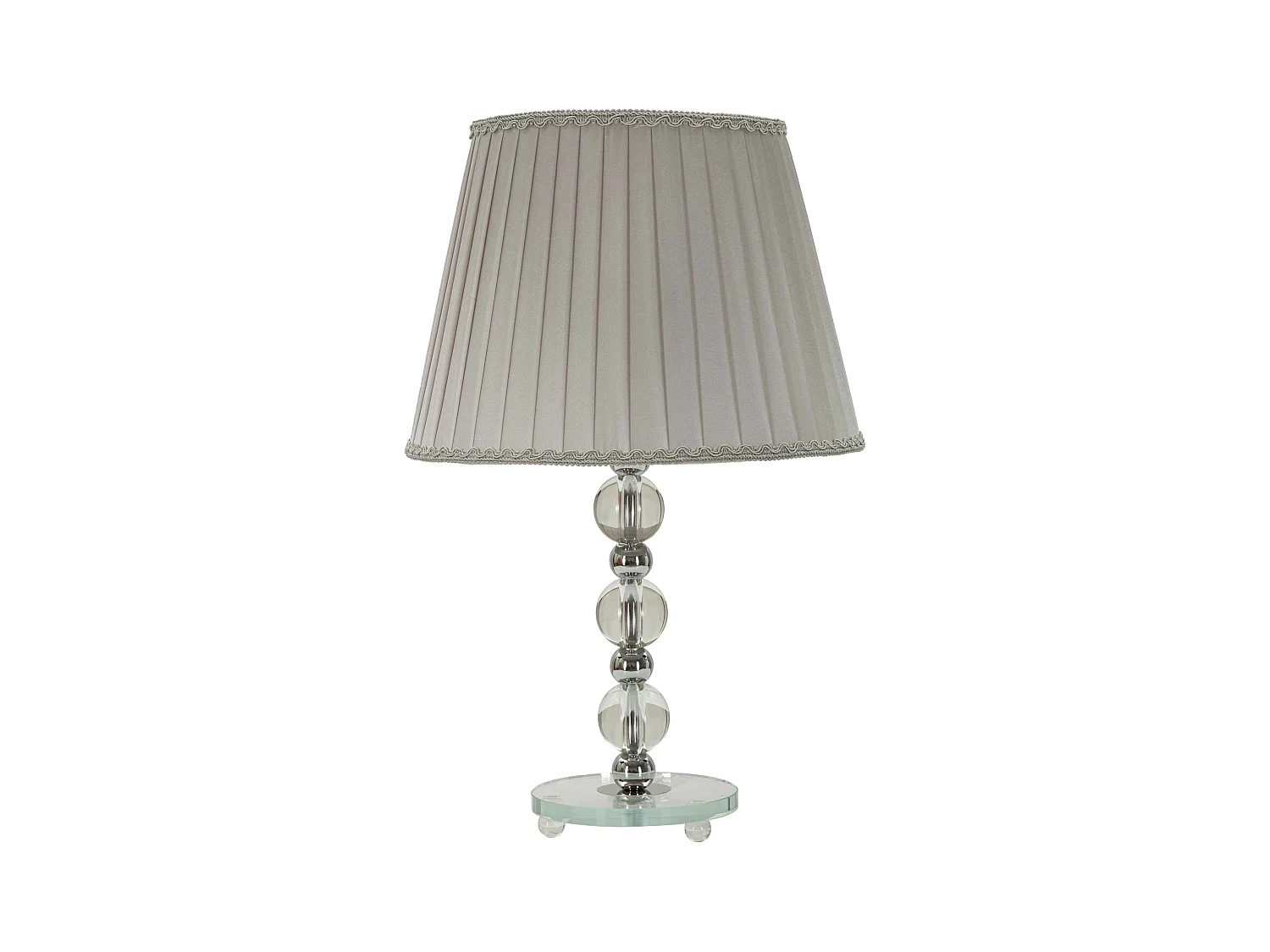 Lampe à Poser en Métal "Tolly" 48cm Argent