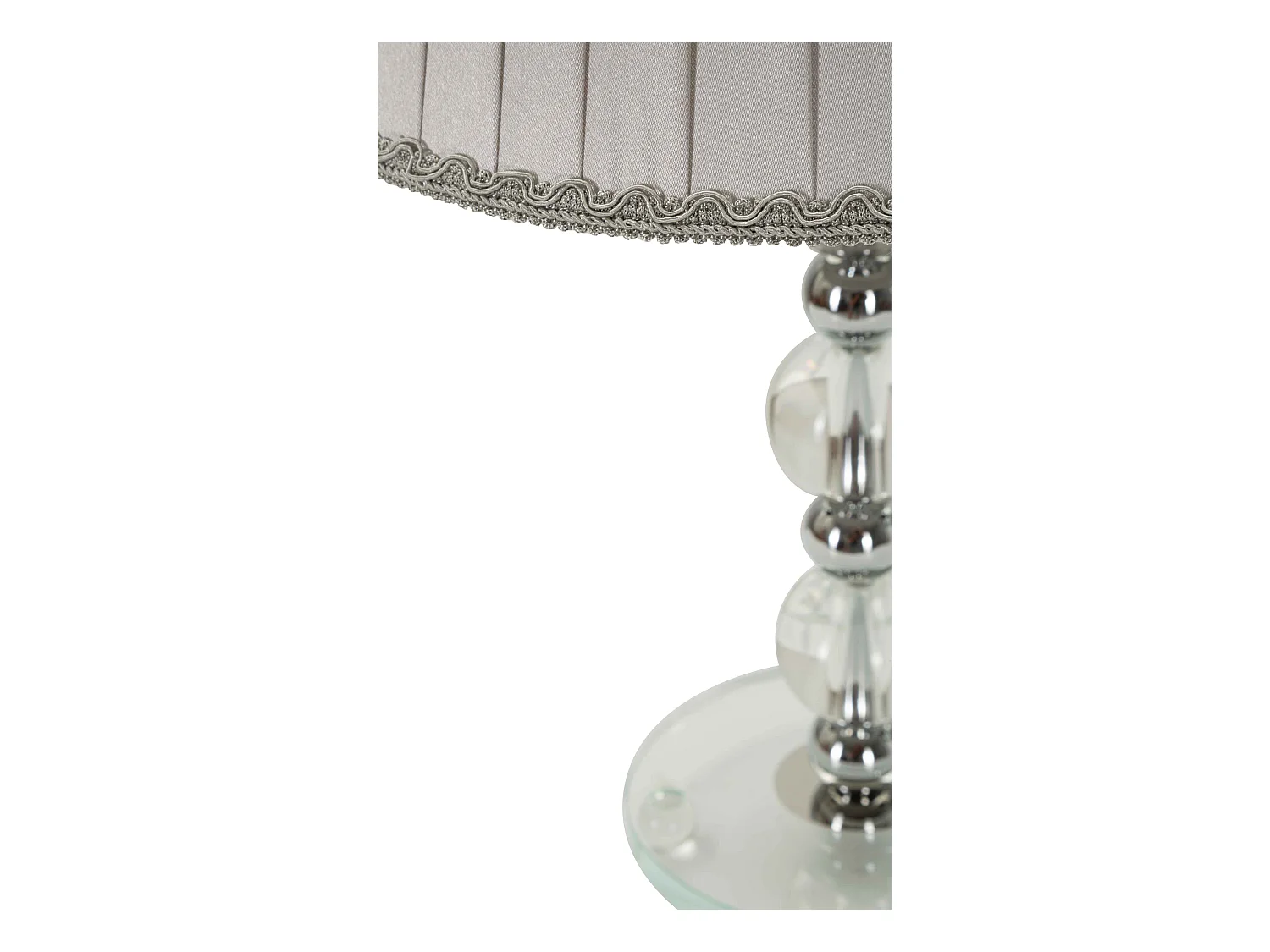 Lampe à Poser en Métal "Tolly" 48cm Argent