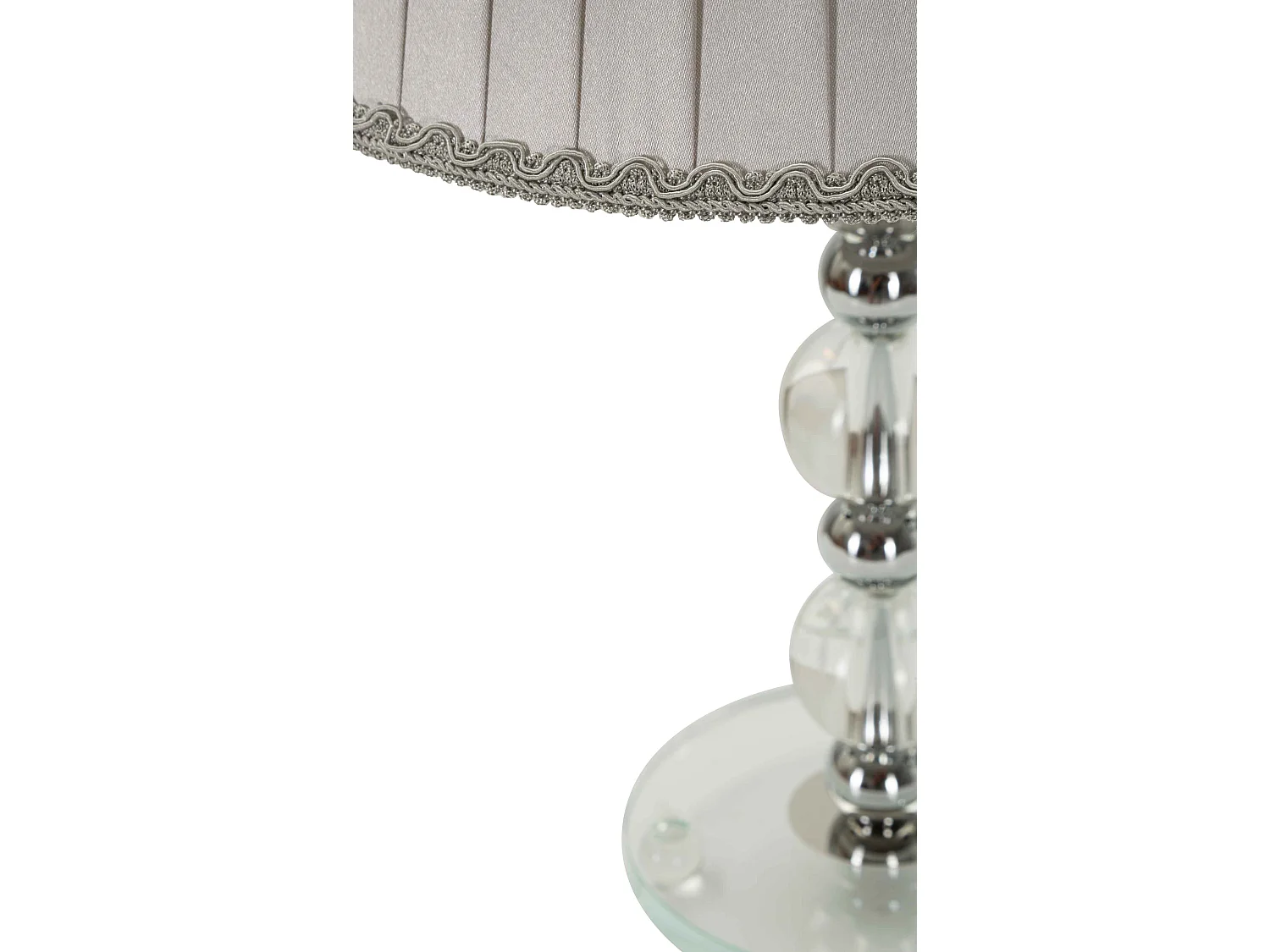 Lampe à Poser en Métal "Tolly" 48cm Argent