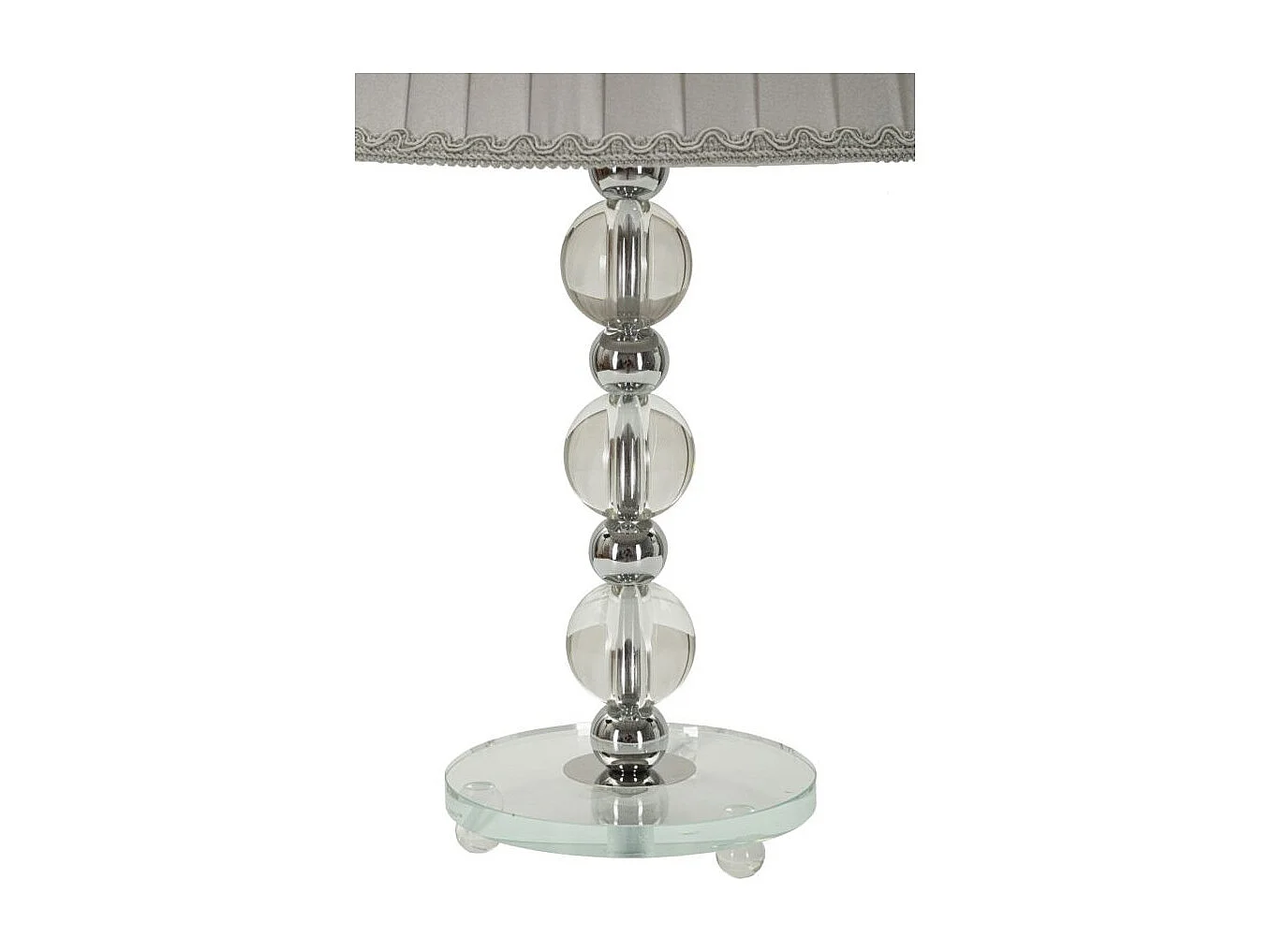 Lampe à Poser en Métal "Tolly" 48cm Argent