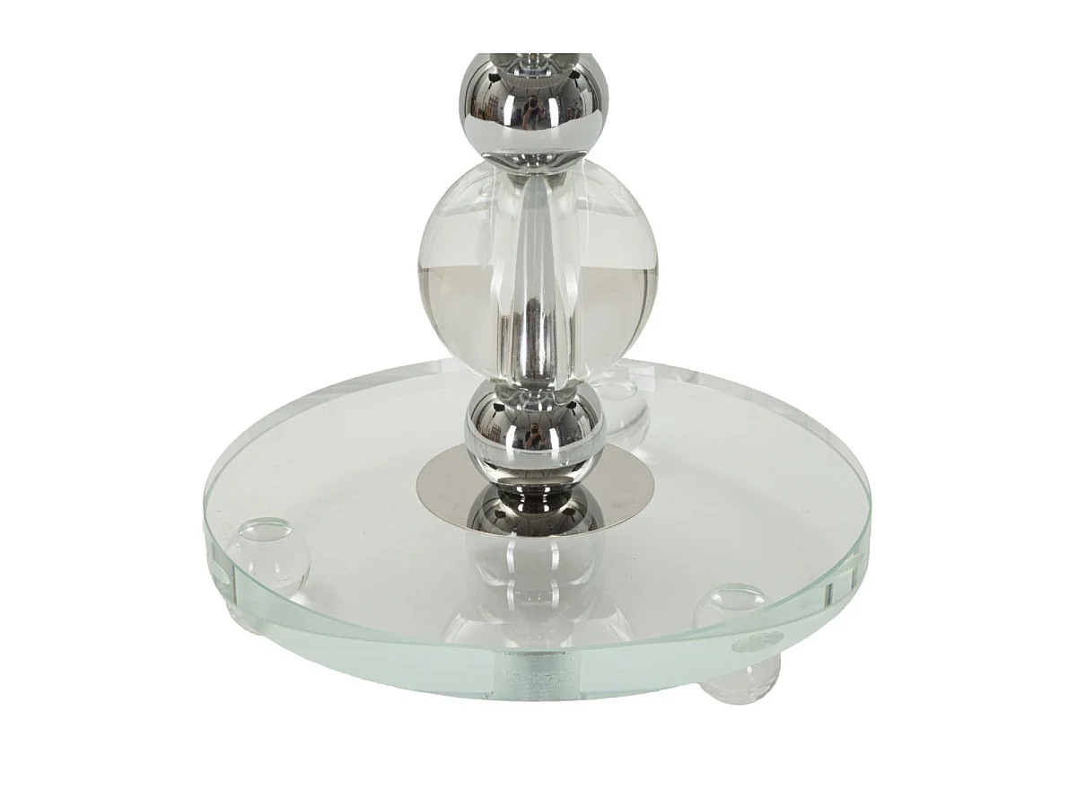 Lampe à Poser en Métal "Tolly" 48cm Argent