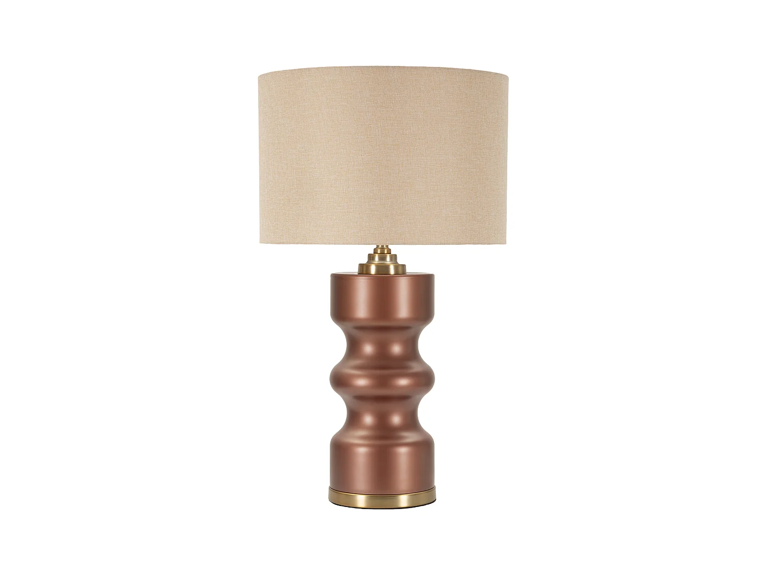 Lampe de table en verre marron cm ø 40,5x69,5