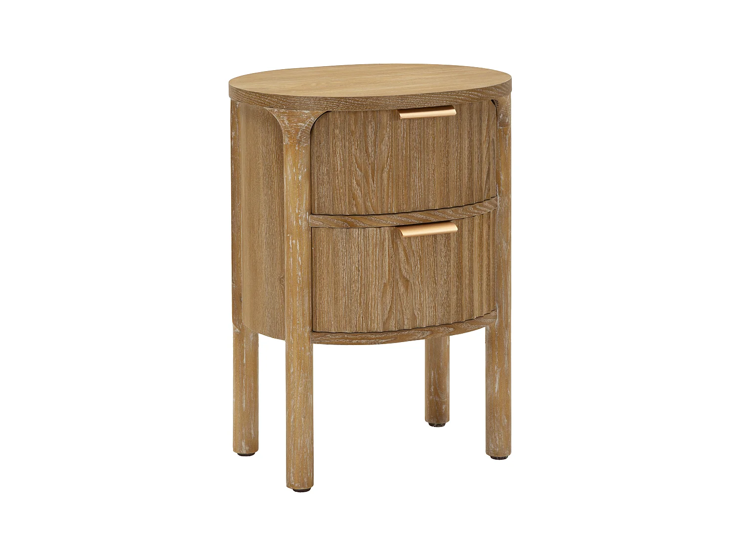 Chevet en bois 2 tiroirs Gothenburg 38 x 34.5 x 52 cm