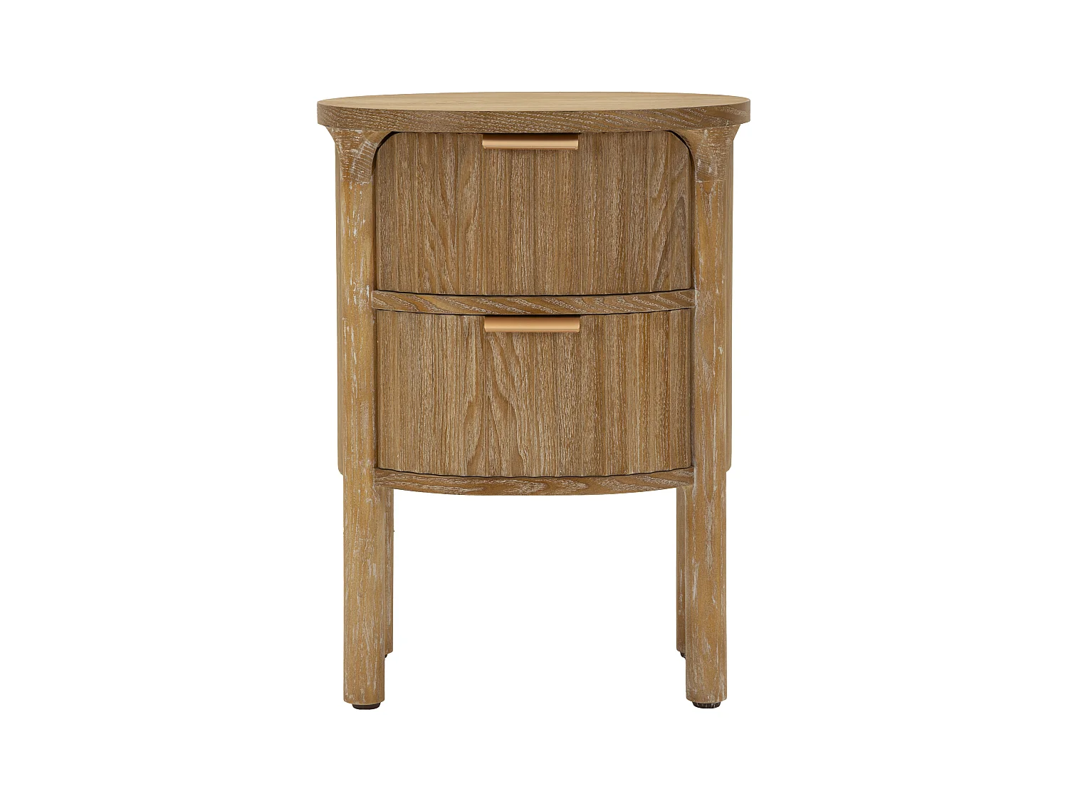 Chevet en bois 2 tiroirs Gothenburg 38 x 34.5 x 52 cm