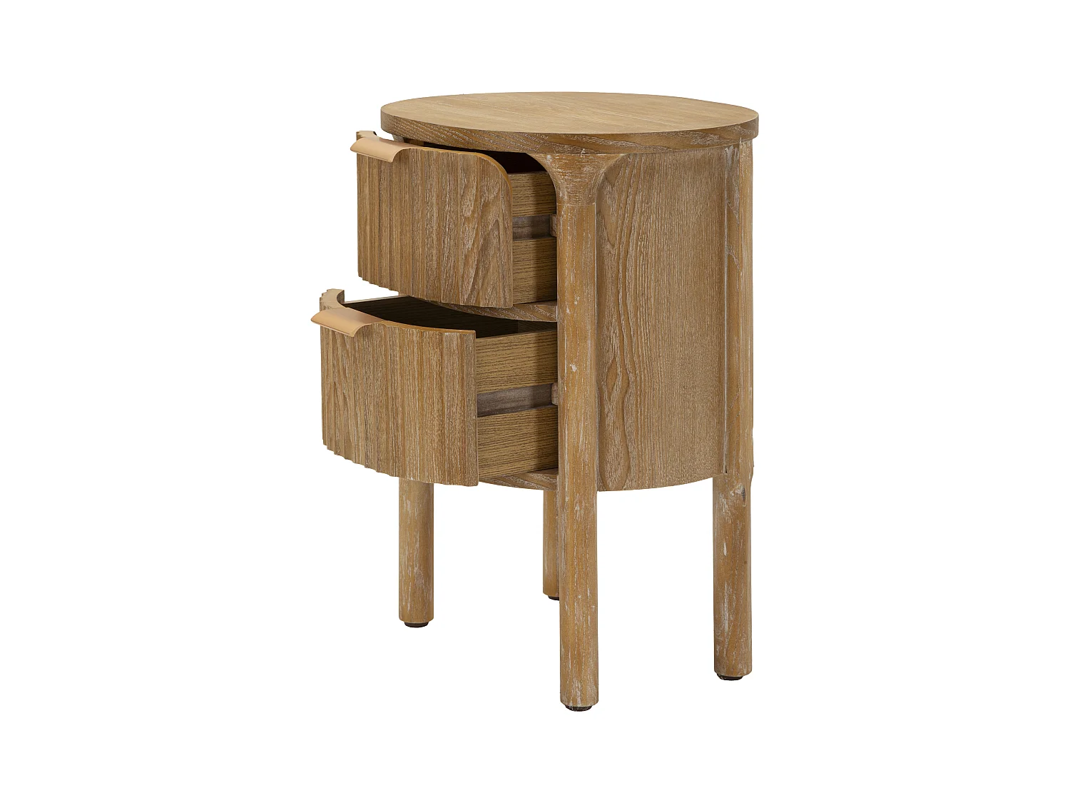 Chevet en bois 2 tiroirs Gothenburg 38 x 34.5 x 52 cm