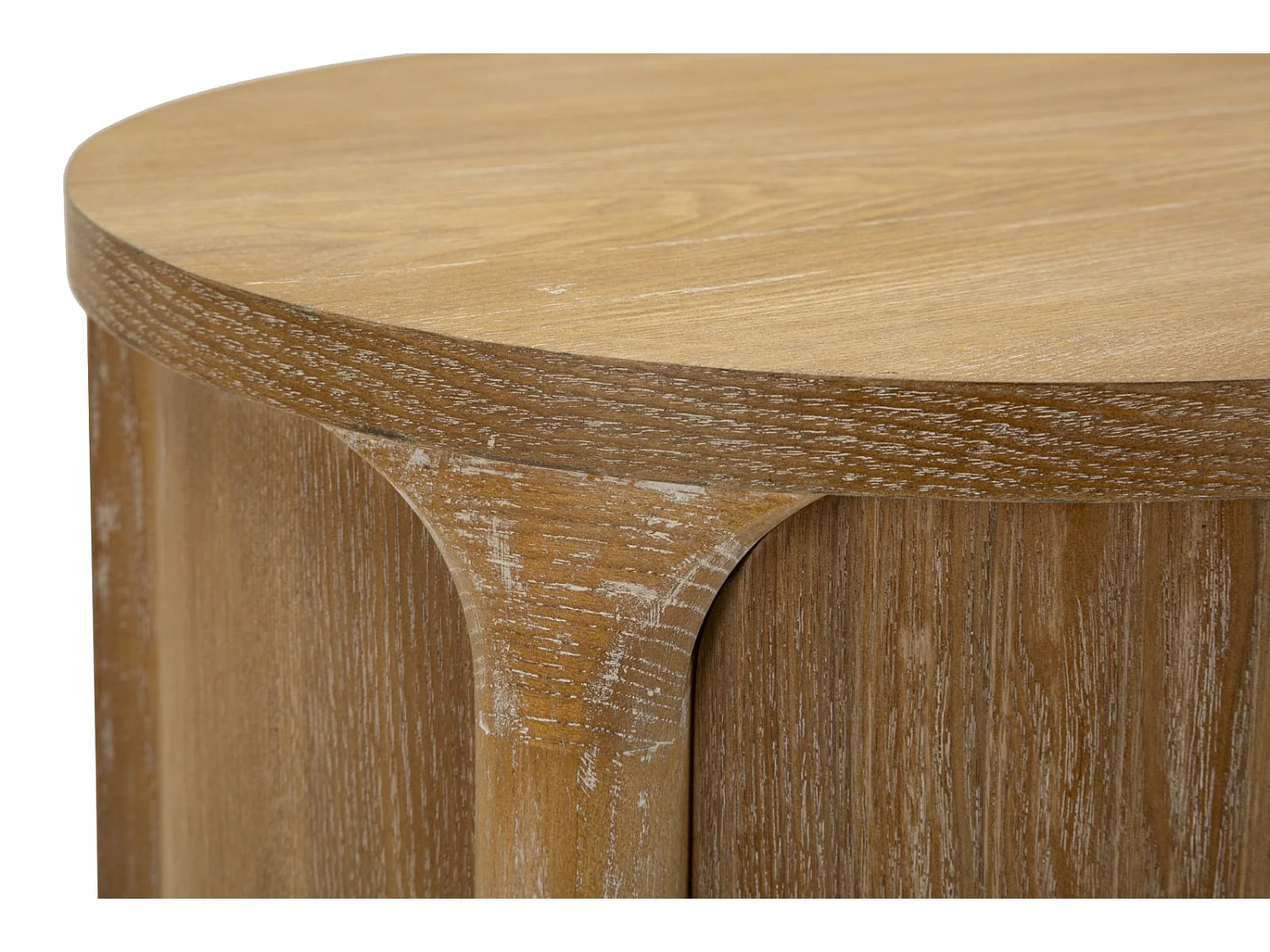 Table de Nuit 2 Tiroirs "Goteborg" 52cm Naturel