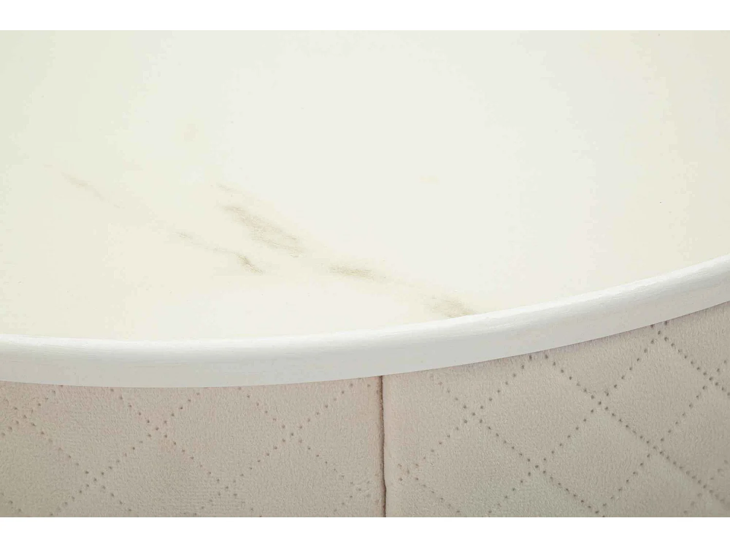 Comodino/toeletta con pouf in velluto cm ø 52x70 - ø 36x39