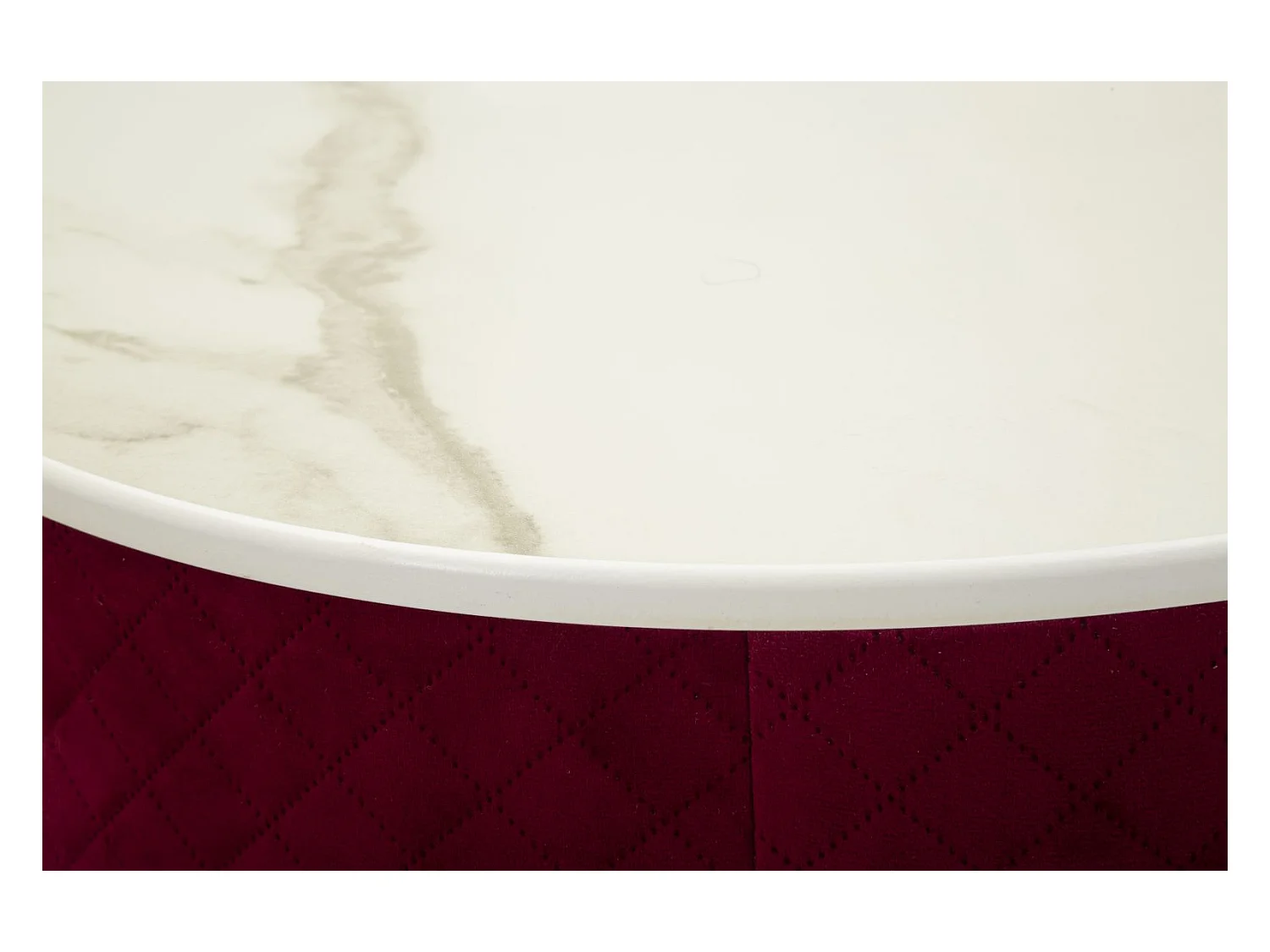 Comodino/toeletta con pouf in velluto cm ø 52x70 - ø 36x39