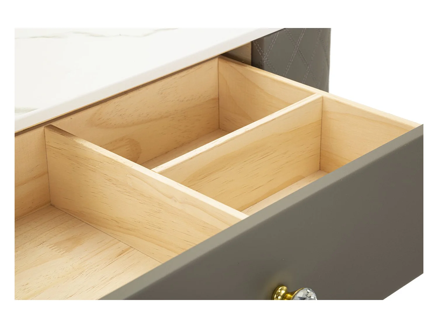 Escrivaninha com Puff Sharon Grey - Elegância e Conforto para Seu Ambiente