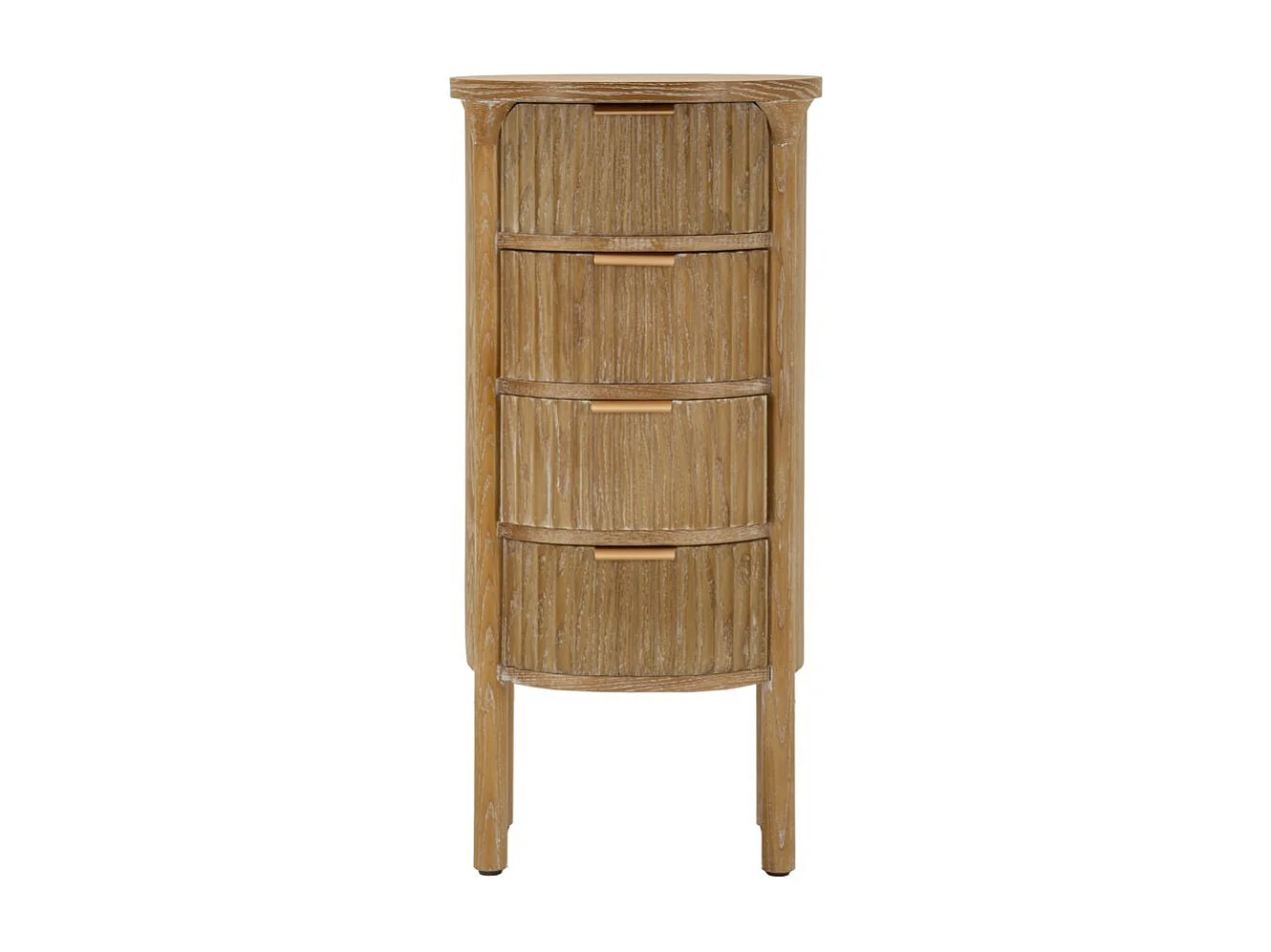Chiffonnier en Bois 4 Tiroirs "Goteborg" 82cm Naturel