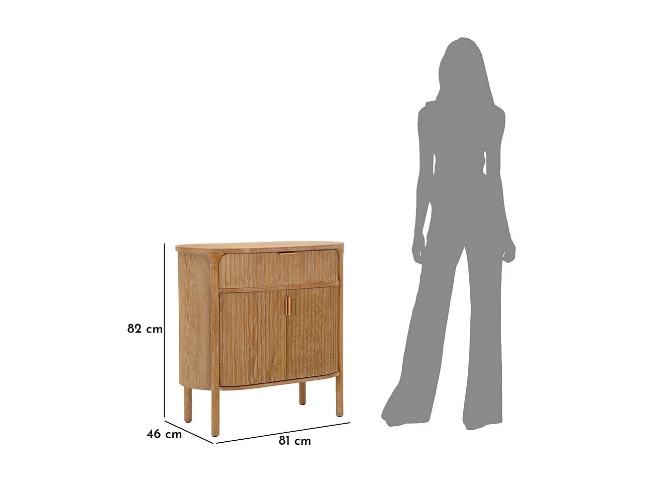 Armoire en bois de sapin 81x46x82 cm