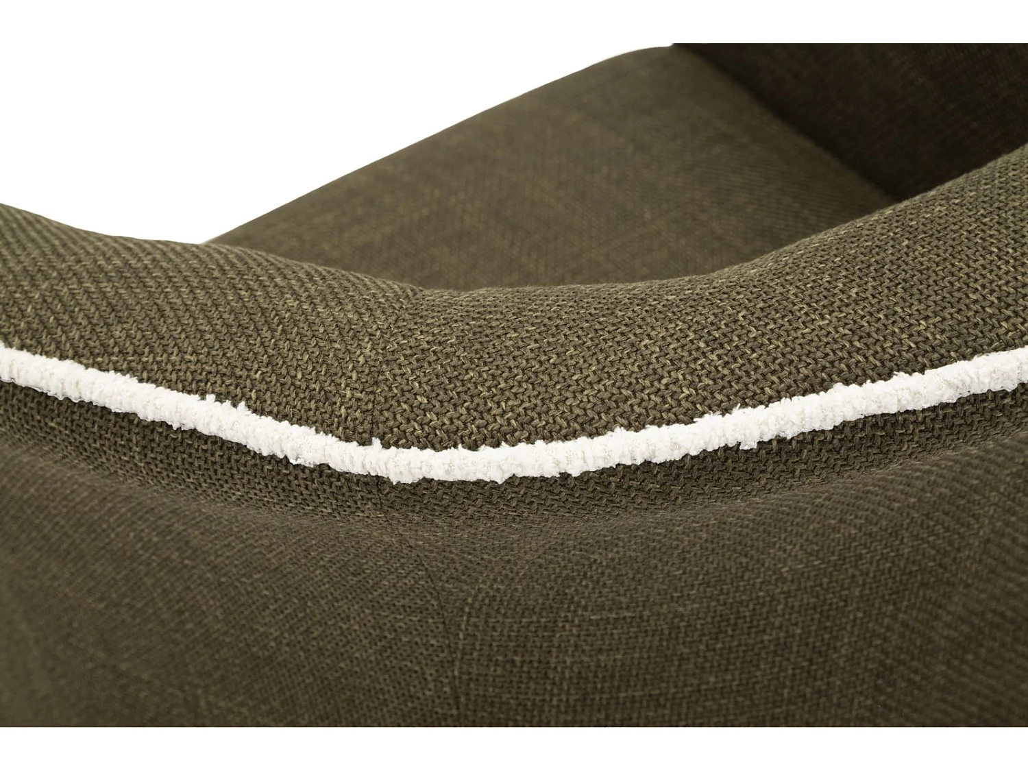 Fauteuil pivotant en tissu vert cm 83,5x66x80