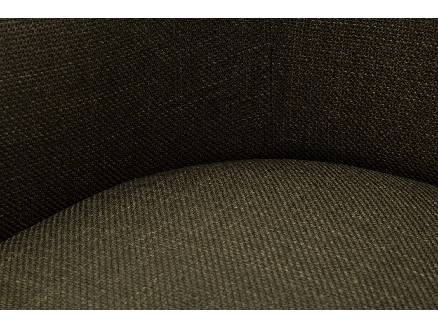 Fauteuil pivotant en tissu vert cm 83,5x66x80