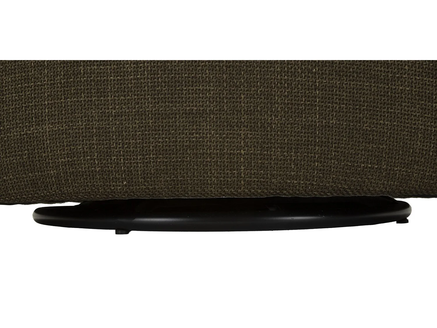 Fauteuil pivotant en tissu vert cm 83,5x66x80