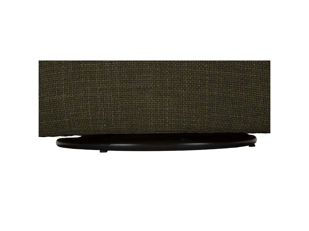 Poltrona girevole in tessuto verde cm 83,5x66x80