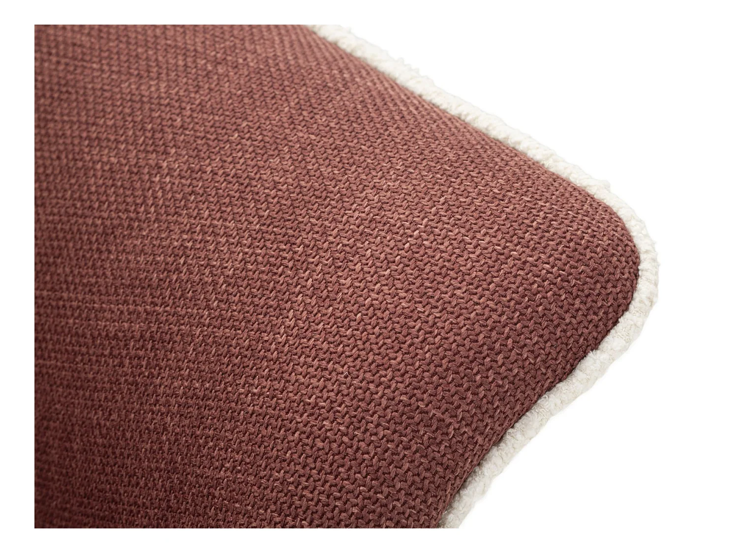 Fauteuil pivotant en tissu bordeaux cm 83,5x66x80