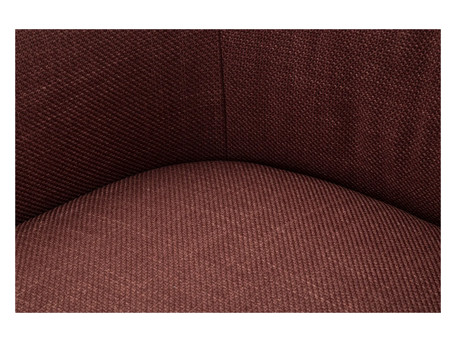 Fauteuil pivotant en tissu bordeaux cm 83,5x66x80