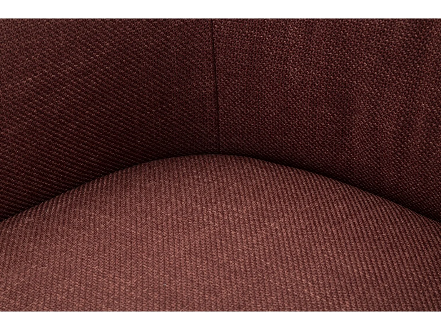 Fauteuil pivotant en tissu bordeaux cm 83,5x66x80