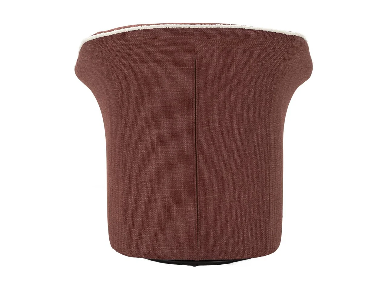 Fauteuil pivotant en tissu bordeaux cm 83,5x66x80