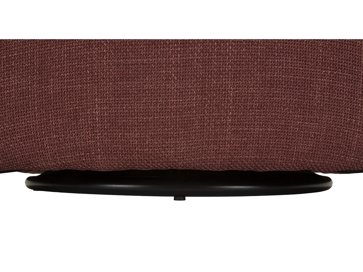 Fauteuil pivotant en tissu bordeaux cm 83,5x66x80