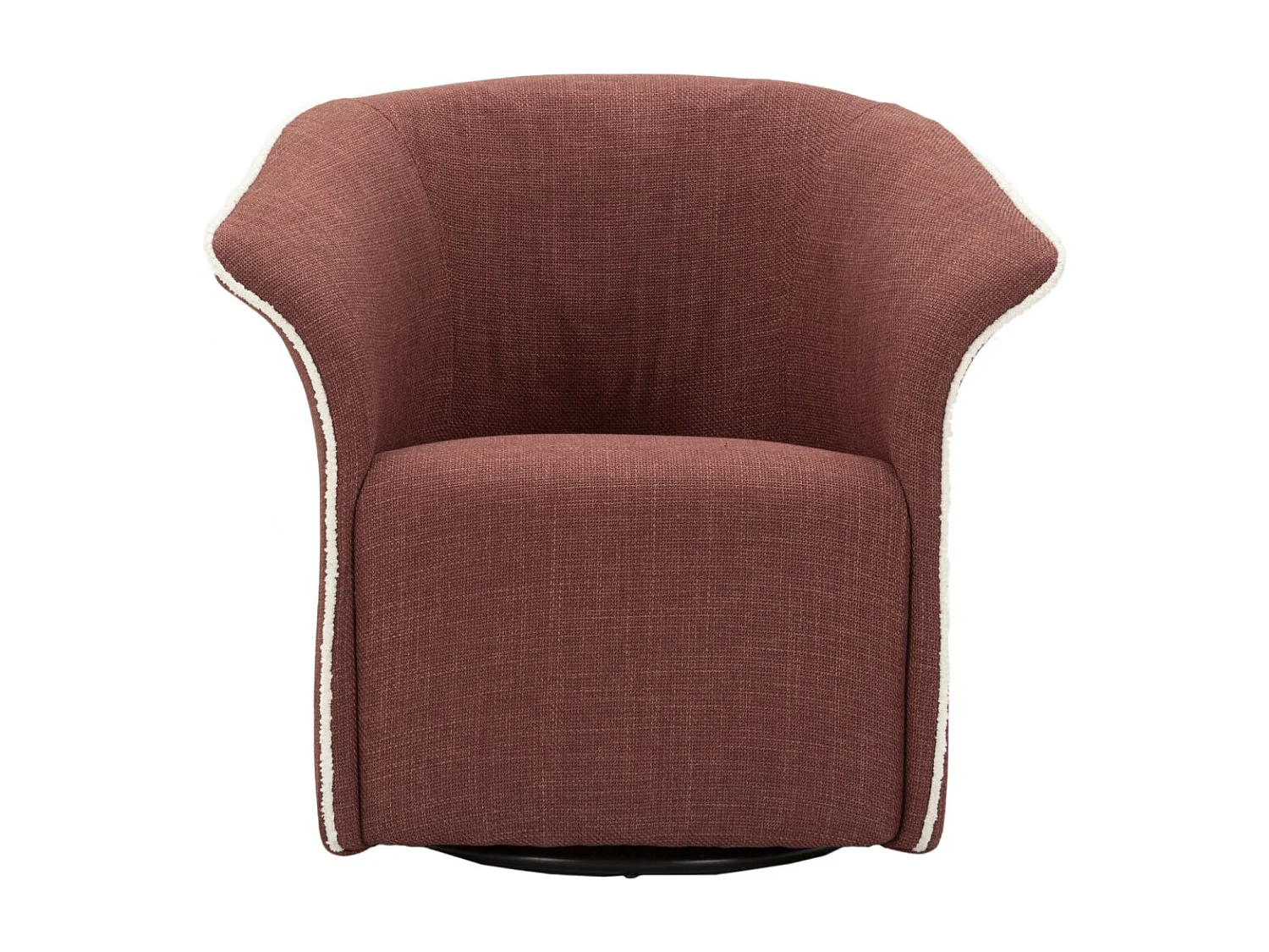 Fauteuil Pivotant Design "Siena" 83cm Bordeaux