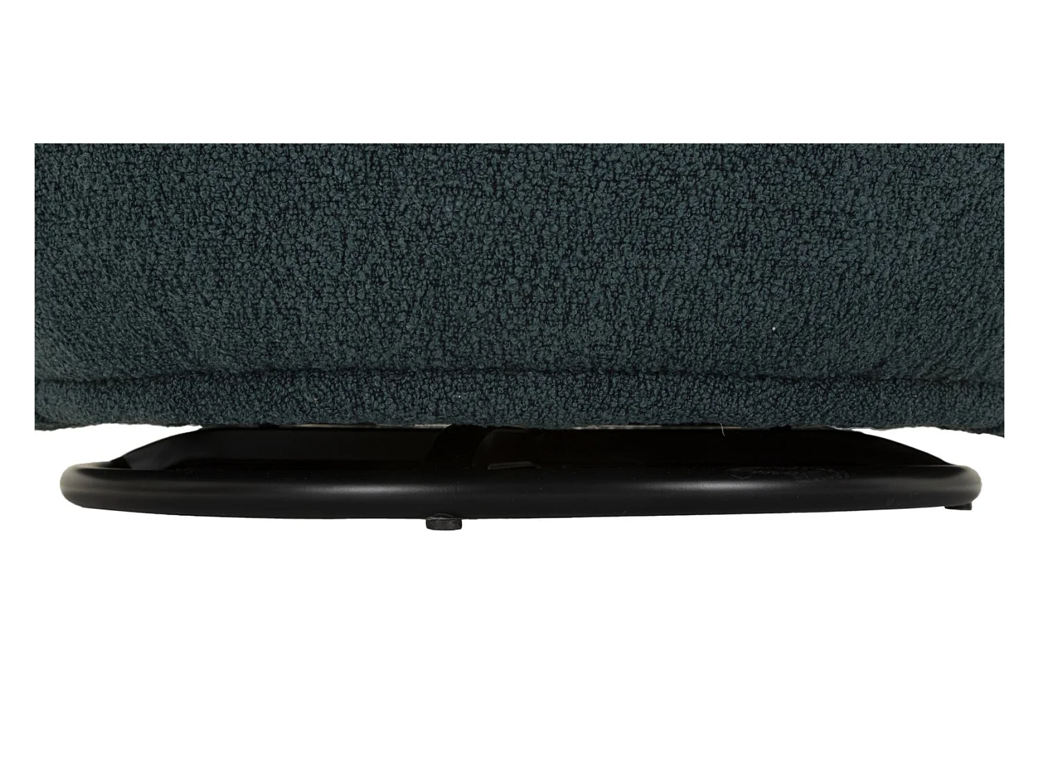 Fauteuil pivotant en tissu bleu sarcelle cm 70x72x75