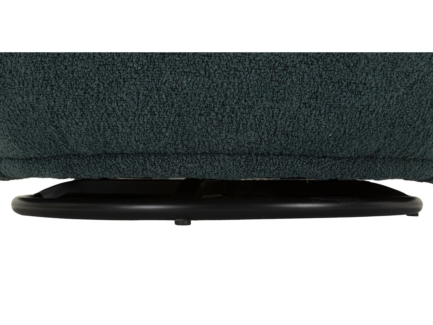 Draaifauteuil in blauwgroene stof 70x72x75 cm