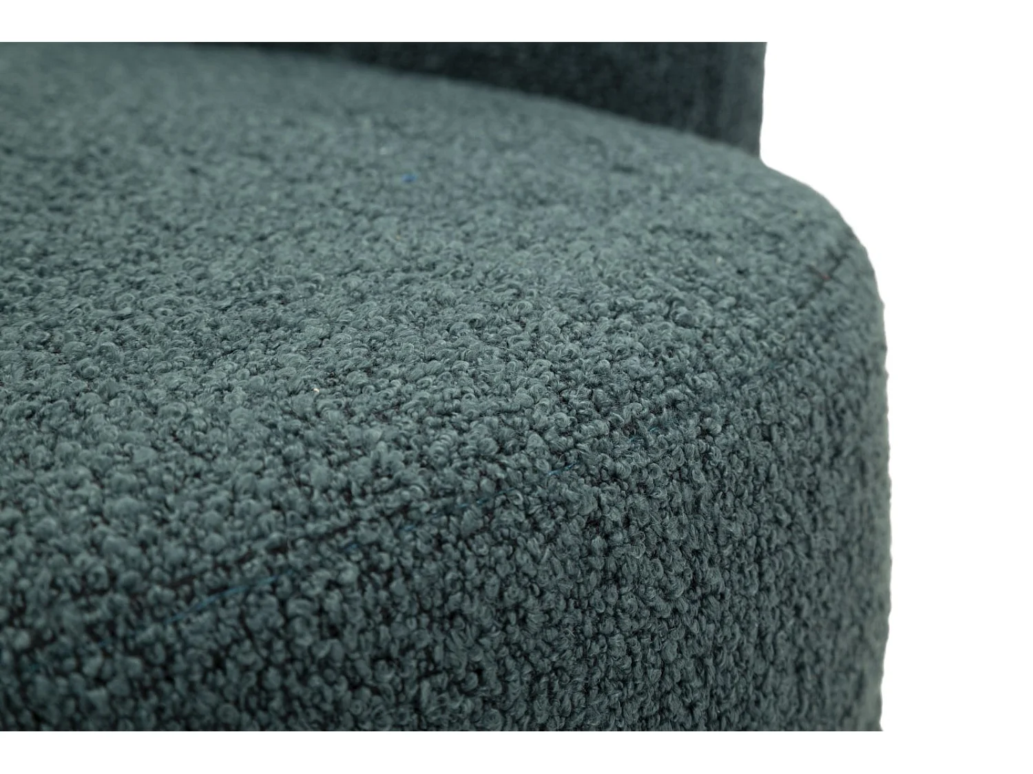 Draaifauteuil in blauwgroene stof 70x72x75 cm