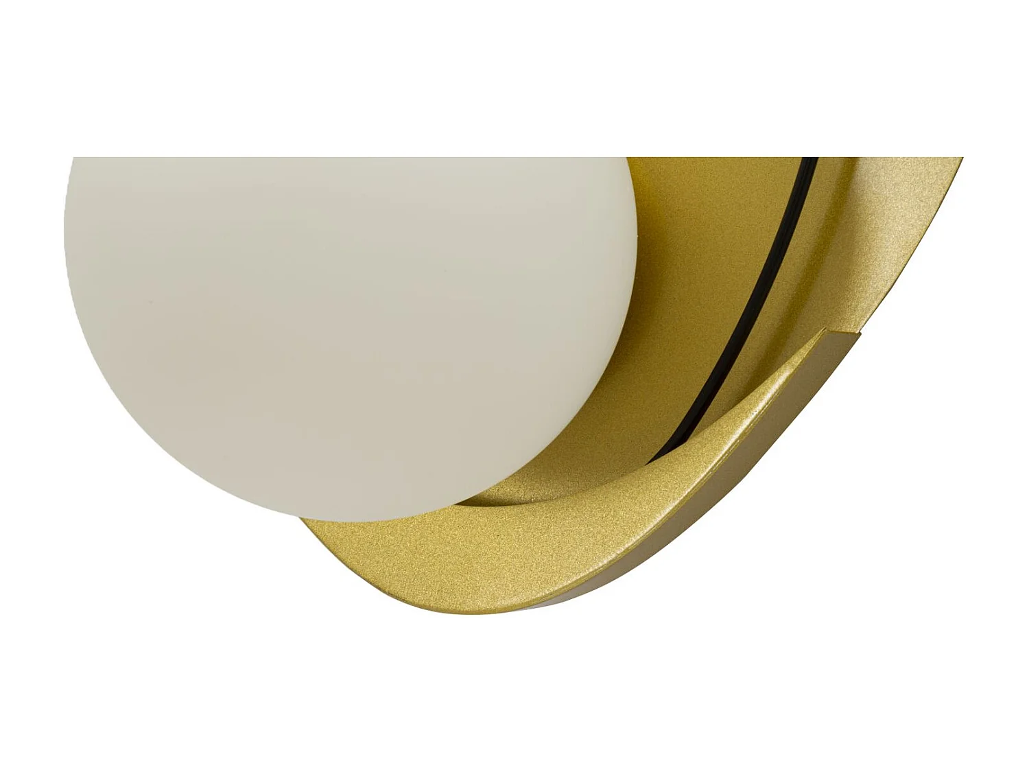 Applique Murale en Verre "Circly" 32cm Or