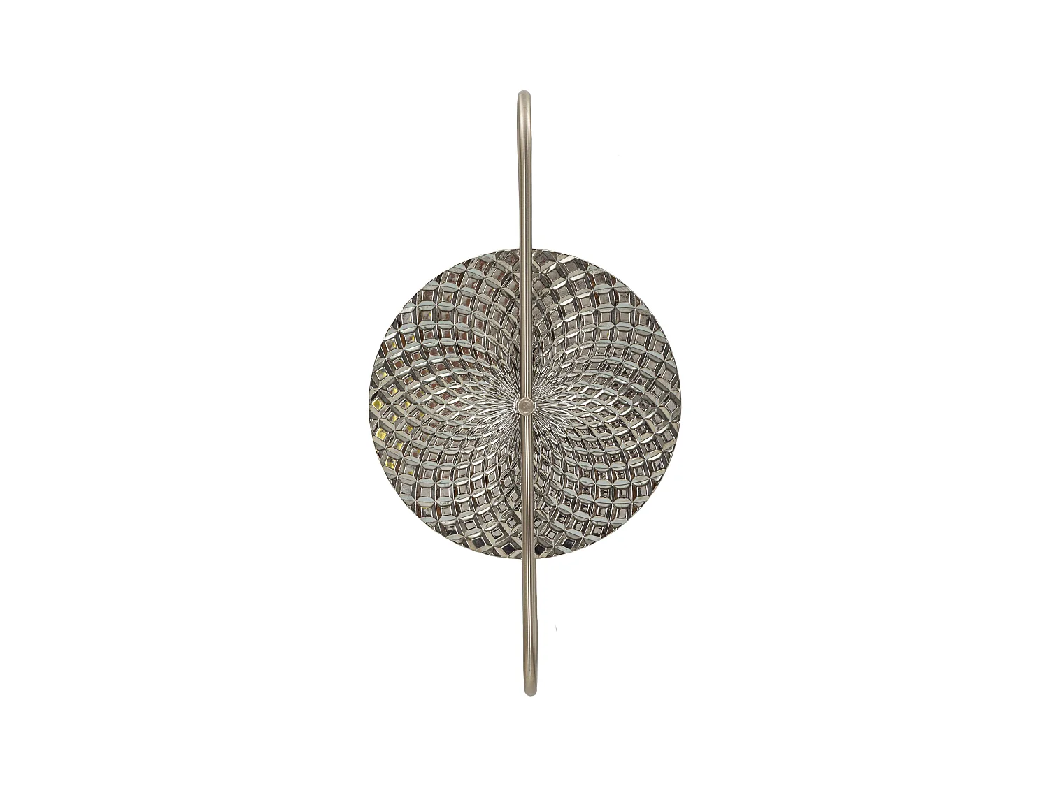 Candeeiro de Parede Prateado "Silvery" - Design Glamouroso e Moderno 28x15x54 cm