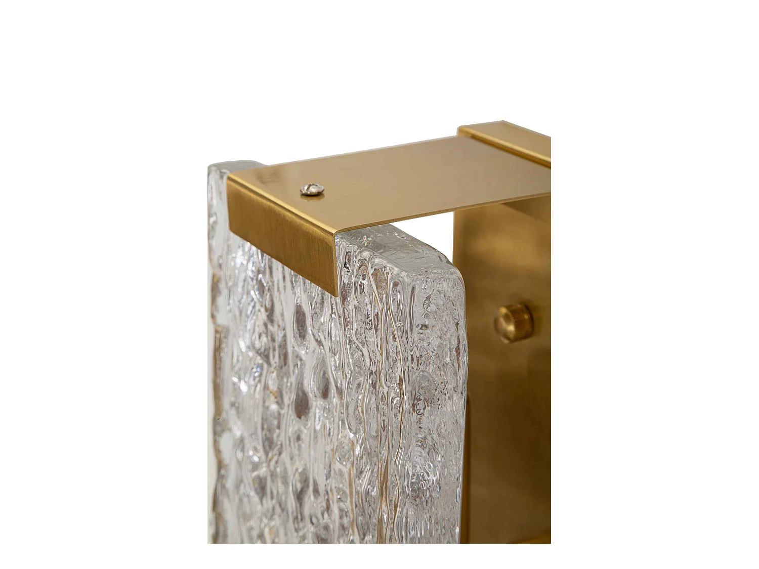 Candeeiro de Parede Dourado "Oblin" - Design Glamouroso e Moderno - 36x15x10 cm