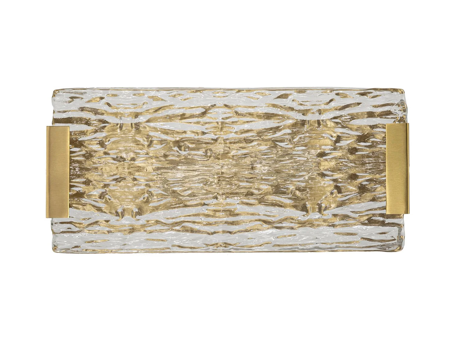 Candeeiro de Parede Dourado "Oblin" - Design Glamouroso e Moderno - 36x15x10 cm