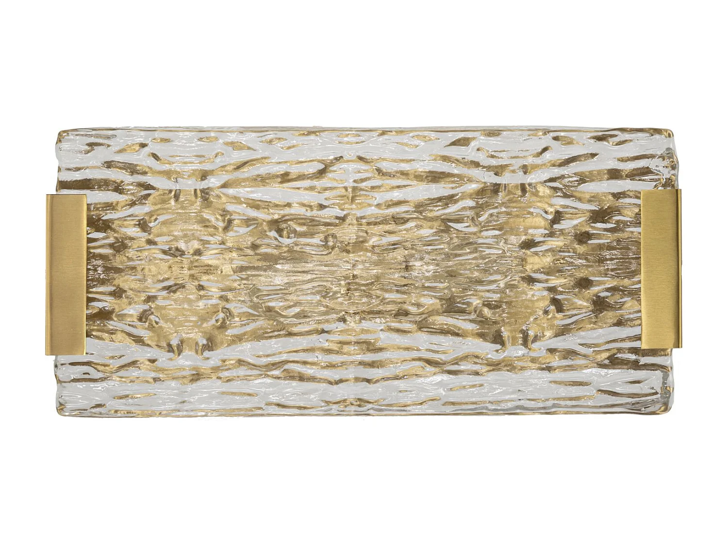 Applique Murale Design en Verre "Oblin" 36cm Or