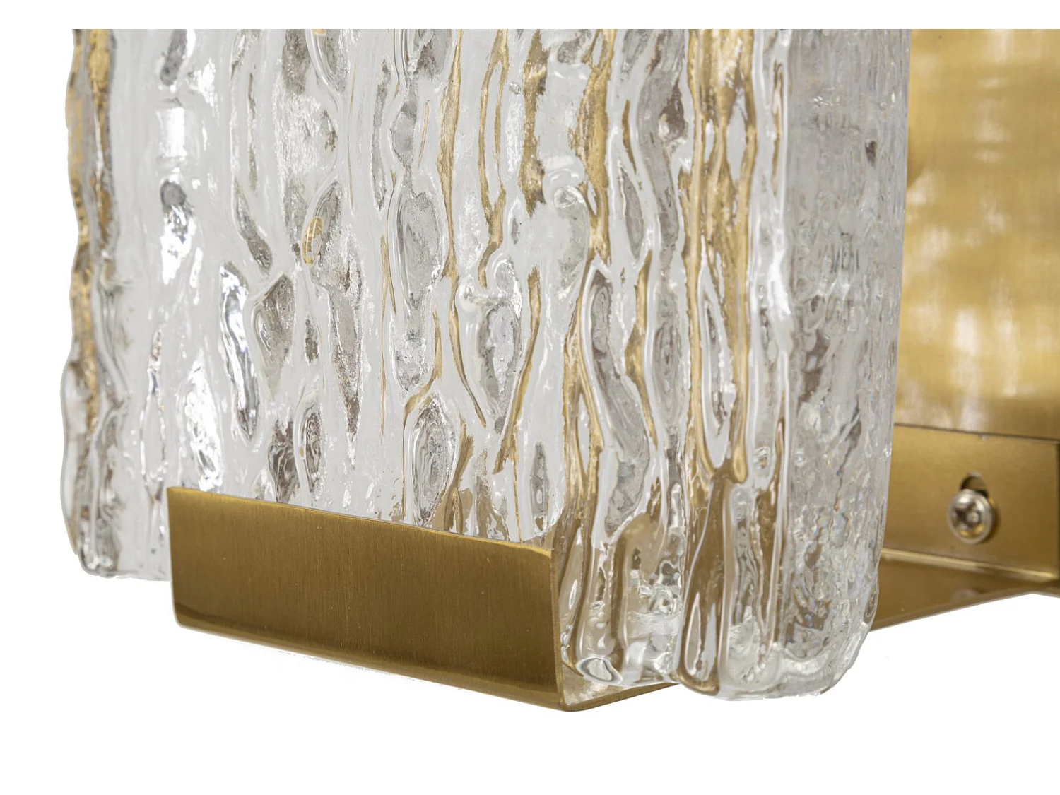 Applique Murale Design en Verre "Oblin" 36cm Or