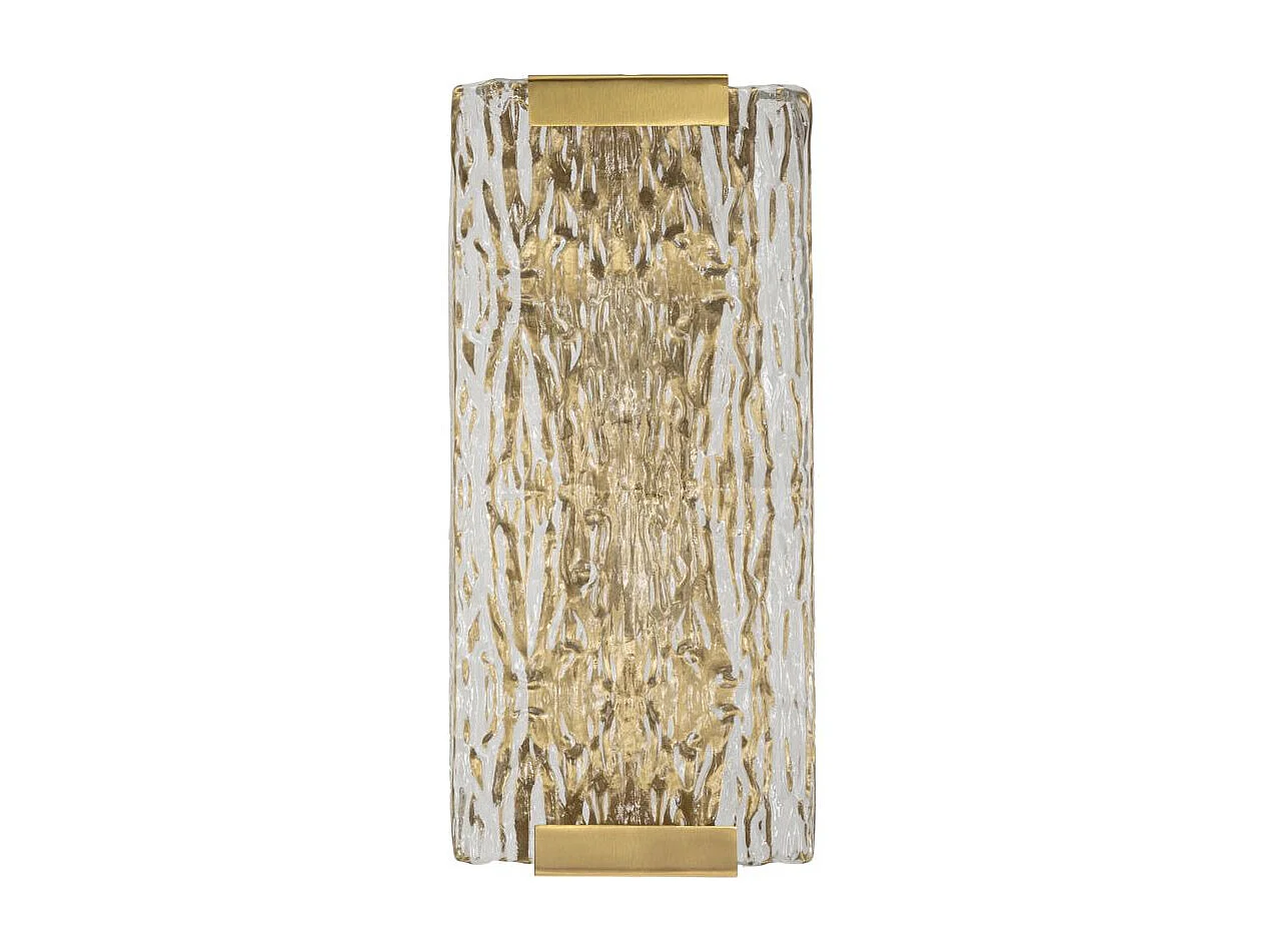 Applique Murale Design en Verre "Oblin" 36cm Or