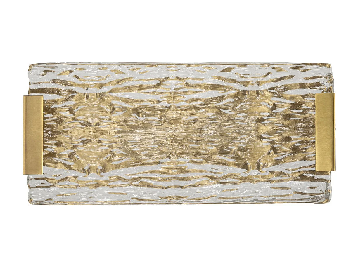 Applique Murale Design en Verre "Oblin" 36cm Or