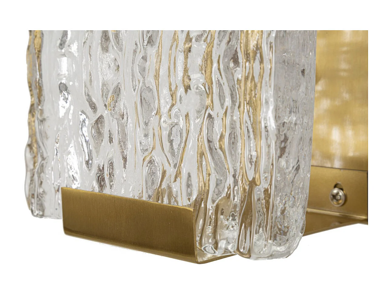 Applique Murale Design en Verre "Oblin" 36cm Or