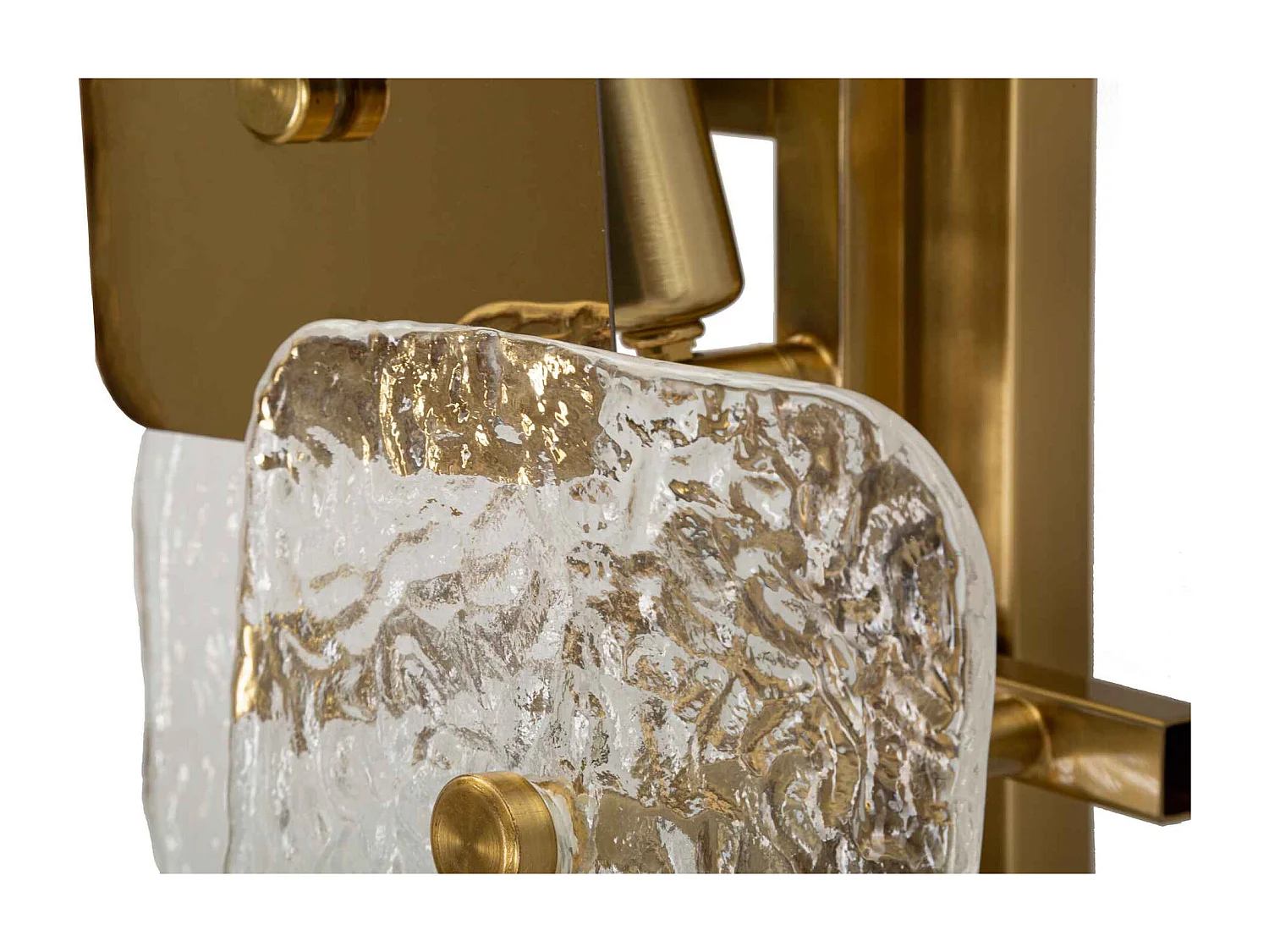 Applique Murale Design en Verre "Glassy" 76cm Or