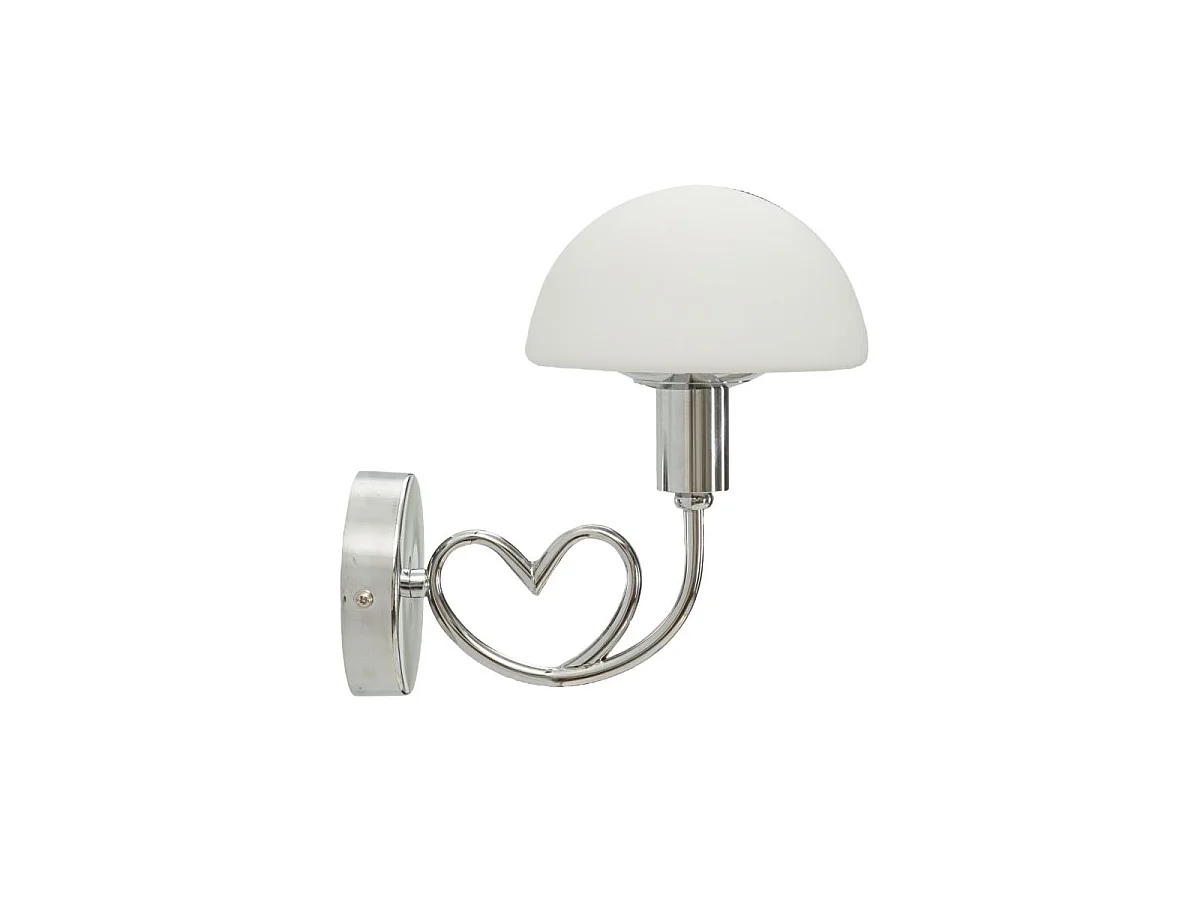 Applique Murale Cœur "Lovy" 22cm Argent