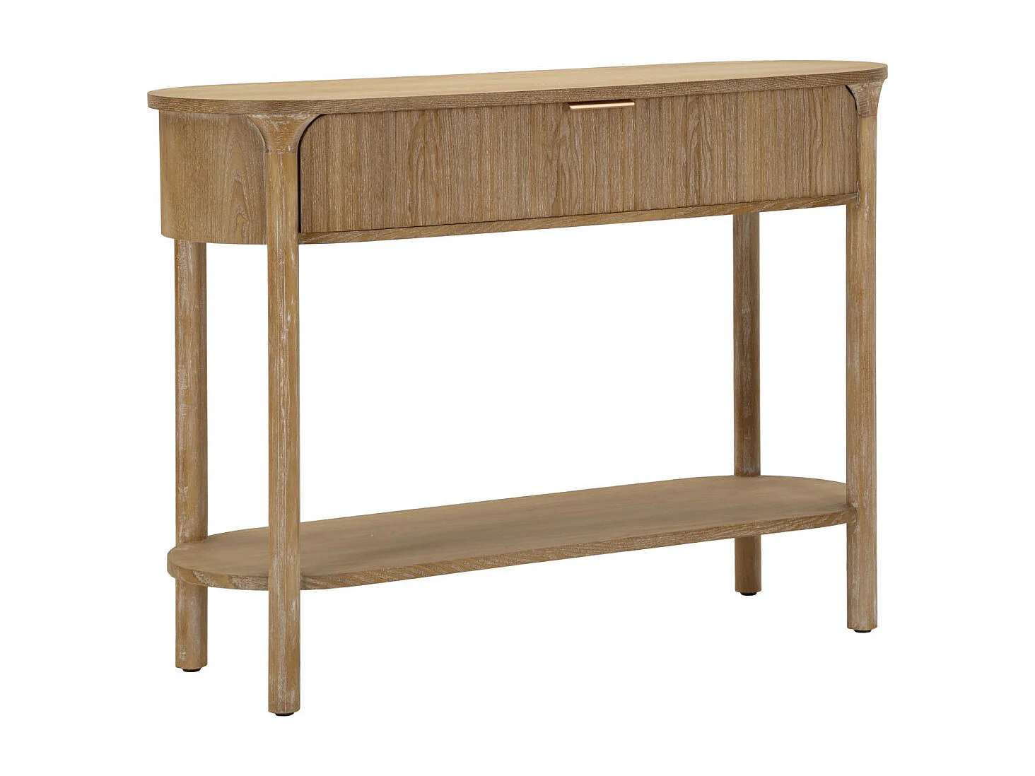 Console en Bois 1 Tiroir "Goteborg" 110cm Naturel