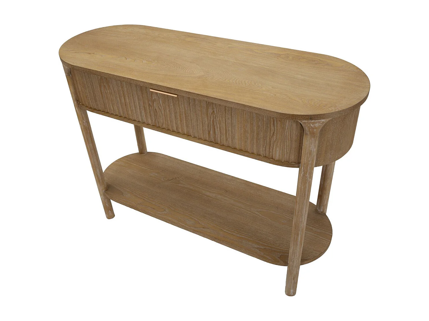 Console en Bois 1 Tiroir "Goteborg" 110cm Naturel
