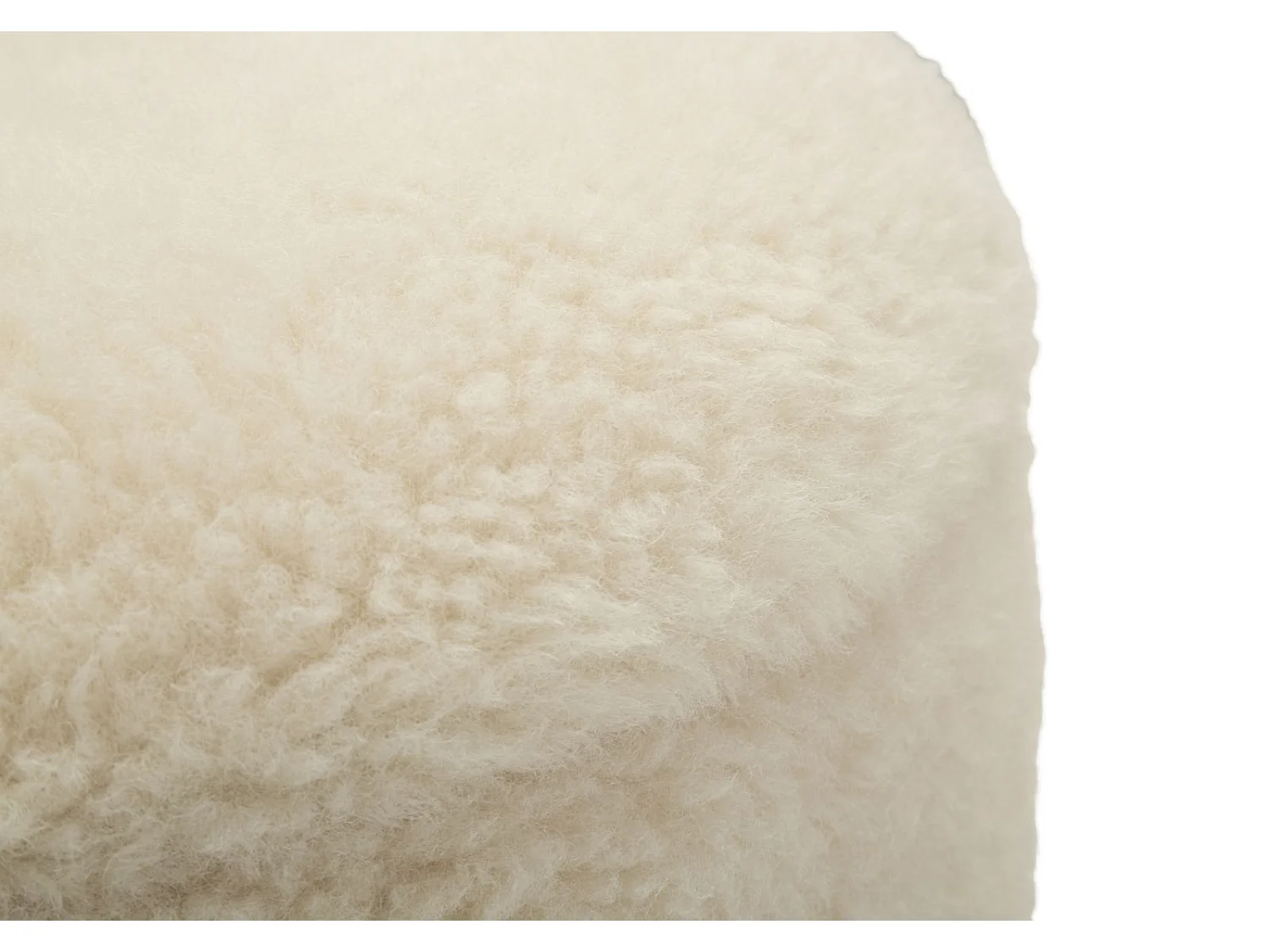 Lot de 2 Poufs Coffres "Saint Moritz" 47cm Crème