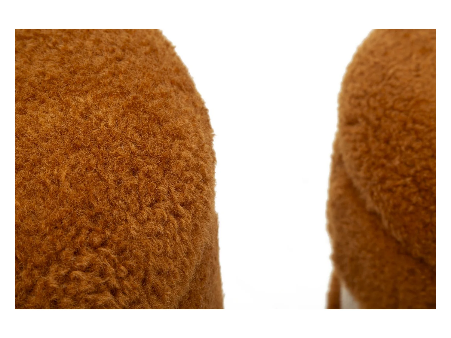 Lot de 2 poufs de rangement marron cm ø 40x47-32x38